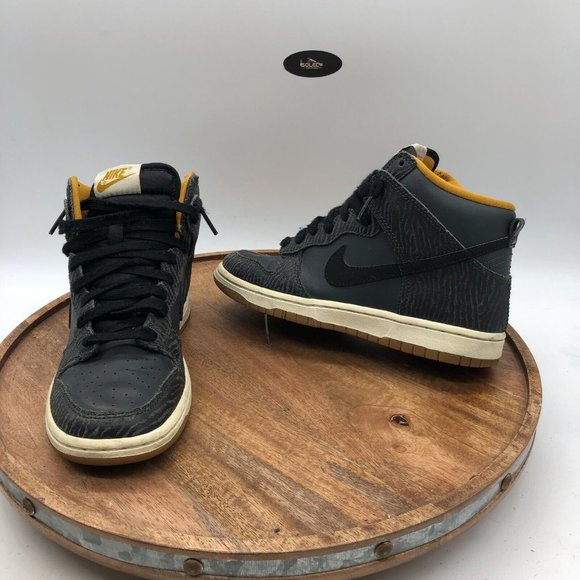 Nike Womens SB Dunk 543242-004 Black Tiger Basketball Shoes Sneakers Size 6 - Picture 2 of 9